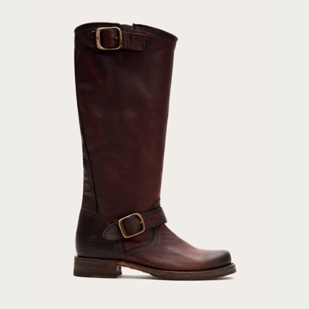 EUC Frye Veronica Slouch Boots in Redwood